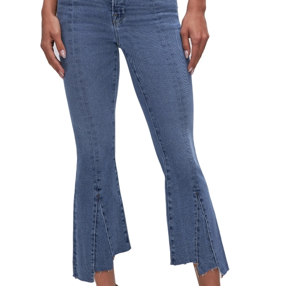 Good American Denim - Good American Good Legs Chew Hem Crop Jeans